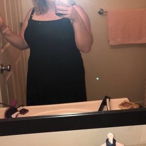 Black skater dress